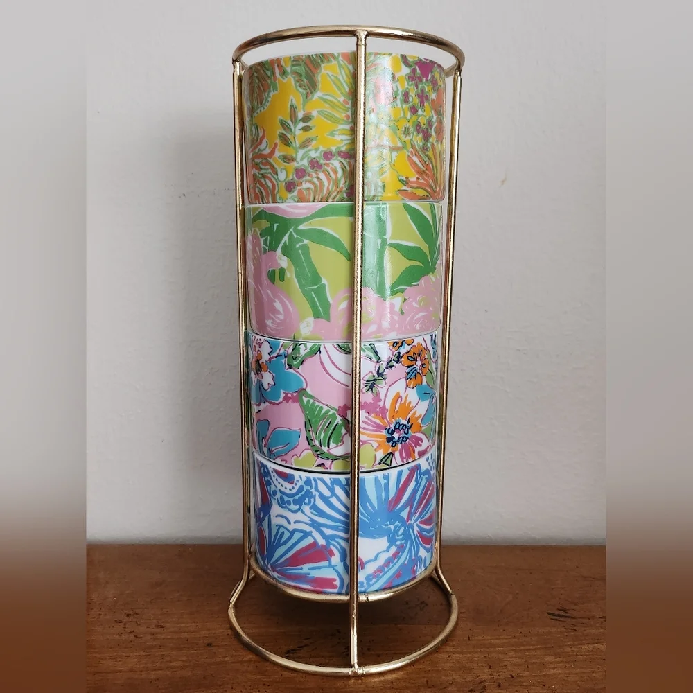Lilly Pulitzer For Target Floral Stacking Cups